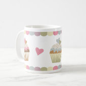 Pastellkleine kuchen kaffeetasse (Vorderseite Links)