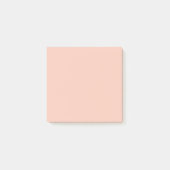 Pastellkorallen einfarbig minimalist post-it klebezettel (Vorderseite)
