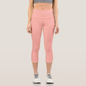 Pastellkorallenriff - Farbe | Classic | elegant Capri Leggings (Vorderseite)