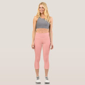 Pastellkorallenriff - Farbe | Classic | elegant Capri Leggings (Vorderseite)