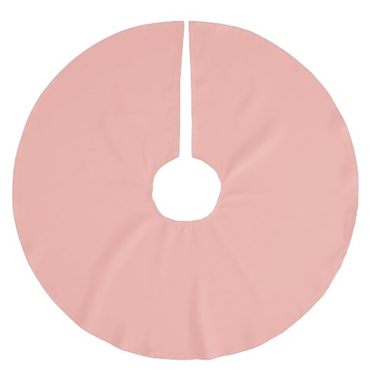 Pastellkorallenriff - Farbe | Classic | elegant Polyester Weihnachtsbaumdecke (Vorderseite)