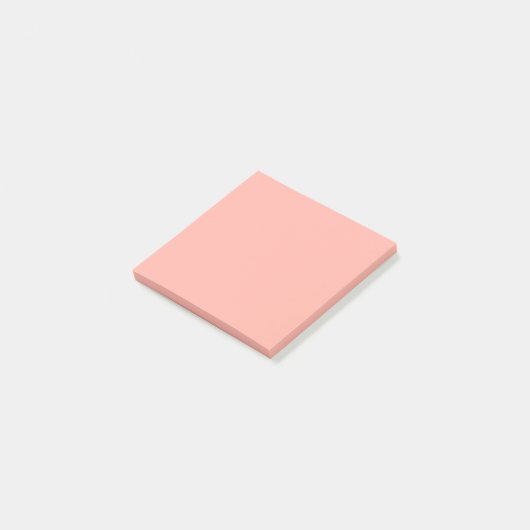 Pastellkorallenriff - Farbe | Classic | elegant Post-it Klebezettel (angewinkelt)