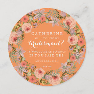 PastellKranz sind Sie meine Orange der Einladung