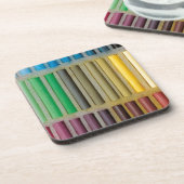 pastellkreidefarben über Farbe Getränkeuntersetzer (Linke Seite)