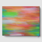 Pastellkreidekunst in Regenbogenfarben Gästebuch (Rückseite)