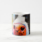 Pastellkuh Portrait Moderne Malerei Kaffeetasse (Mittel)