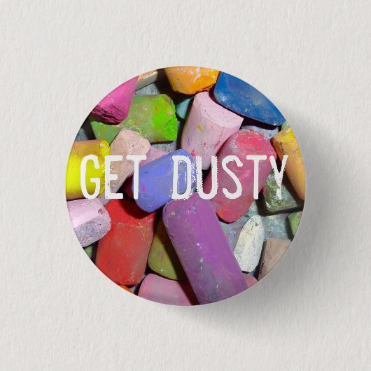 Pastellkünstler-Knopf Button (Vorderseite)