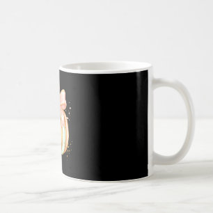 Pastellkürbis mit Schleife Herbst Halloween süß Kaffeetasse