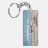 Pastellküste-Zeichnen Schlüsselanhänger (Vorderseite links)