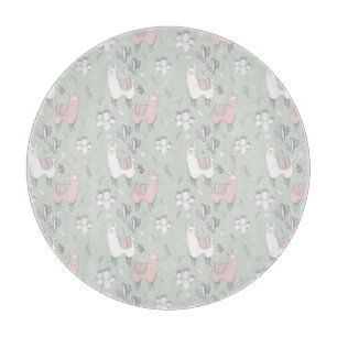 Pastelllama-Muster Schneidebrett