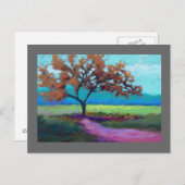 Pastelllandschaft Postkarte (Vorne/Hinten)