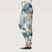 Pastelllandschaftsmuster Leggings (Links)
