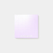 Pastelllavender halftone Gradienten Chic individue Post-it Klebezettel (Vorderseite)