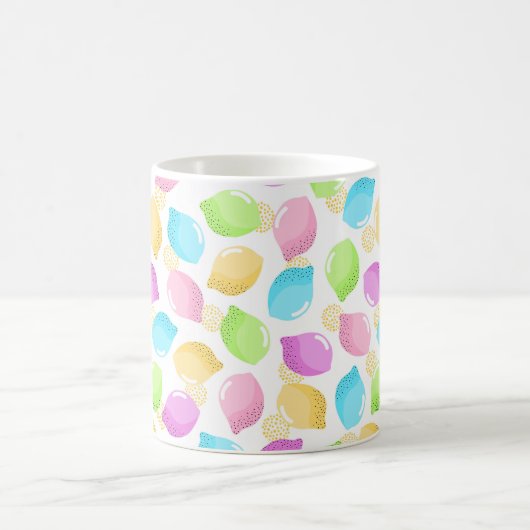 Pastelllemons-Muster iPad-Luftabdeckung Kaffeetasse (Mittel)