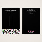 Pastellleopard Druckfederhalter (Vorne & Hinten)