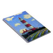 Pastellleuchtturm-und Lavendel-Felder Notizblock (Rechte Seite)