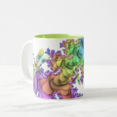 Pastelllibellen-Tasse Zweifarbige Tasse (Vorderseite Links)