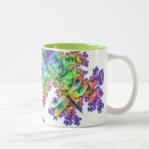 Pastelllibellen-Tasse Zweifarbige Tasse