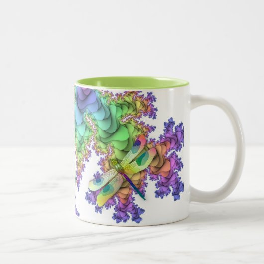 Pastelllibellen-Tasse Zweifarbige Tasse (Rechts)