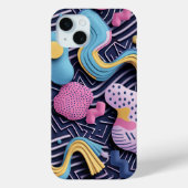 Pastelllinien mit abgerundeten Formen Case-Mate iPhone Hülle (Rückseite)