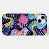 Pastelllinien mit abgerundeten Formen Case-Mate iPhone Hülle (Rückseite (Horizontal))