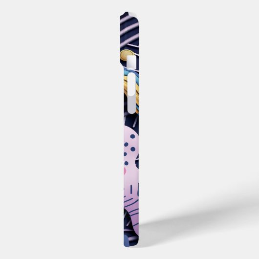 Pastelllinien mit abgerundeten Formen Case-Mate iPhone Hülle (Rückseite / Links)