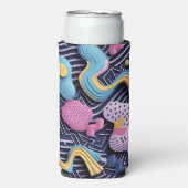 Pastelllinien mit abgerundeten Formen Selters Dosenkühler (Seltzer Vorderseite)