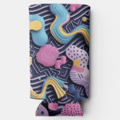 Pastelllinien mit abgerundeten Formen Selters Dosenkühler (Rückseite)