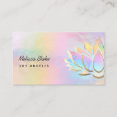 ・Pastelllotus Design Visitenkarte (Vorderseite)