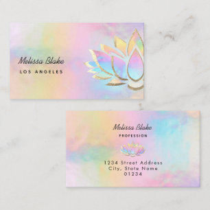 ・Pastelllotus Design Visitenkarte