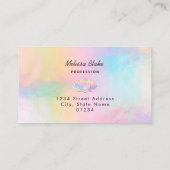 ・Pastelllotus Design Visitenkarte (Rückseite)