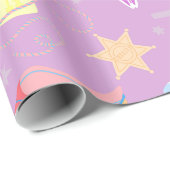 Pastellmädchen-Wildwest-Salon Geschenkpapier (Rolleneckpunkt)