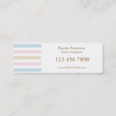 Pastellmama Nennen Telefonnummerkarte (Rückseite)