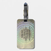 PastellMandala-Gepäckanhänger Gepäckanhänger (Rückseite vertikal)