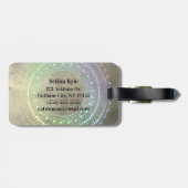 PastellMandala-Gepäckanhänger Gepäckanhänger (Rückseite horizontal)