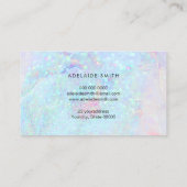 Pastellmarmor-Glitzer Visitenkarte (Rückseite)