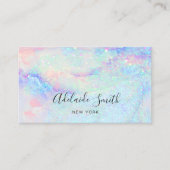 Pastellmarmor-Glitzer Visitenkarte (Vorderseite)