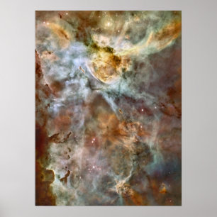 Pastellmarmor im Carina-Nebelfleck Poster