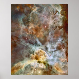 Pastellmarmor im Carina-Nebelfleck Poster