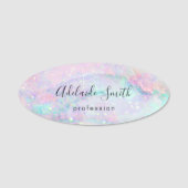 Pastellmarmor Namensschild (Vorderseite)