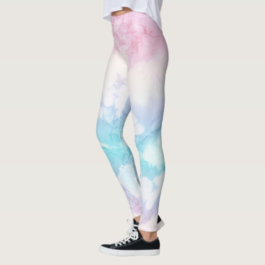 Pastellmarmor-Textur Leggings (Links)