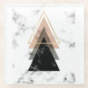 Pastellmarmordruck-Entwurf Glasuntersetzer