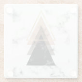 Pastellmarmordruck-Entwurf Glasuntersetzer (Rückseite)