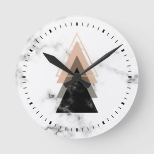 Pastellmarmordruck-Entwurf Runde Wanduhr