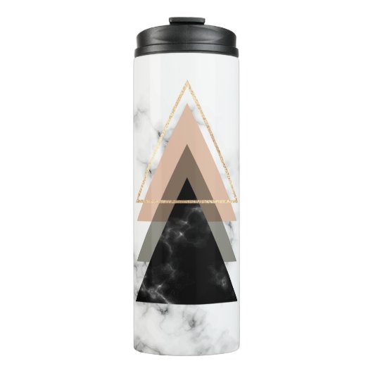 Pastellmarmordruck-Entwurf Thermosbecher (Vorderseite)