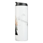 Pastellmarmordruck-Entwurf Thermosbecher (Nach rechts gedreht)