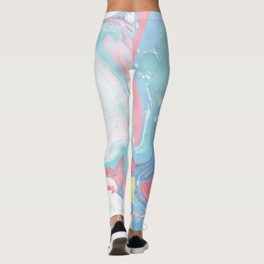 PastellmarmorLeggings Leggings (Rückseite)
