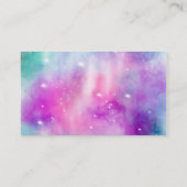 PastellMaskenbildner nebelfleck des modernen Visitenkarte (Rückseite)