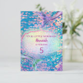 Pastellmedaille Geburtstagsparty Einladung (Stehend Vorderseite)