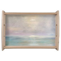 Pastellmeerblick-Serviertablett